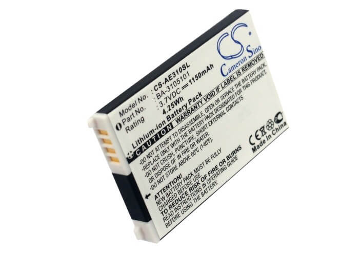 3.7V, 1150mAh, Li-ion Battery fits Acer, E300, E305, 4.255Wh