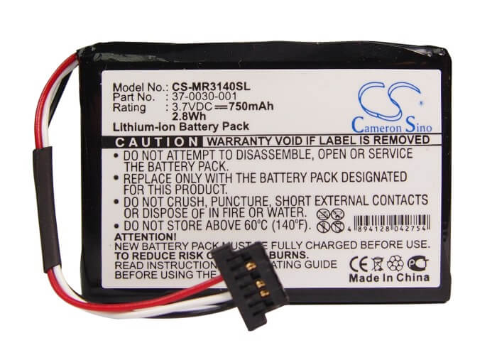 3.7V, 750mAh, Li-ion Battery fits Magellan, Maestro 3140, 2.775Wh