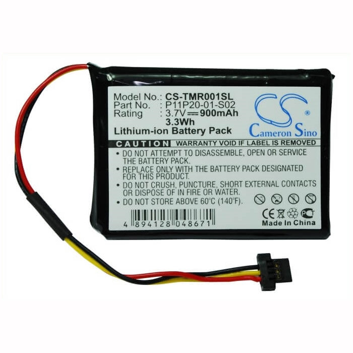 3.7V, 900mAh, Li-ion Battery fits Tomtom, One Xxl 540s, Route Xl, 3.33Wh