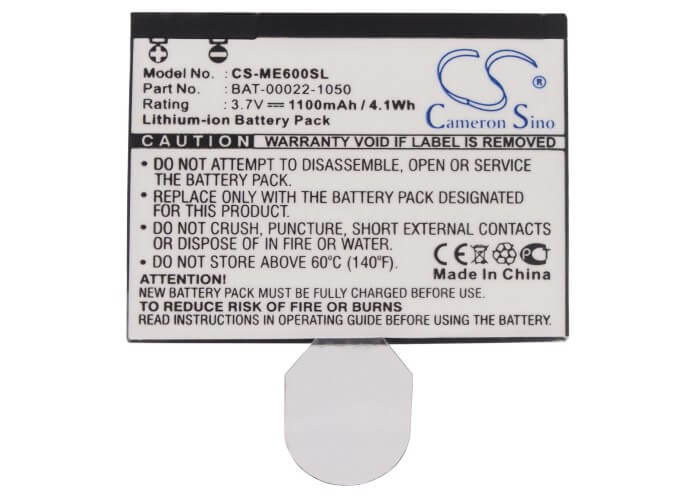 3.7V, 1100mAh, Li-ion Battery fits Skygolf, Sg5, Sg5 Range Finder, 4.07Wh
