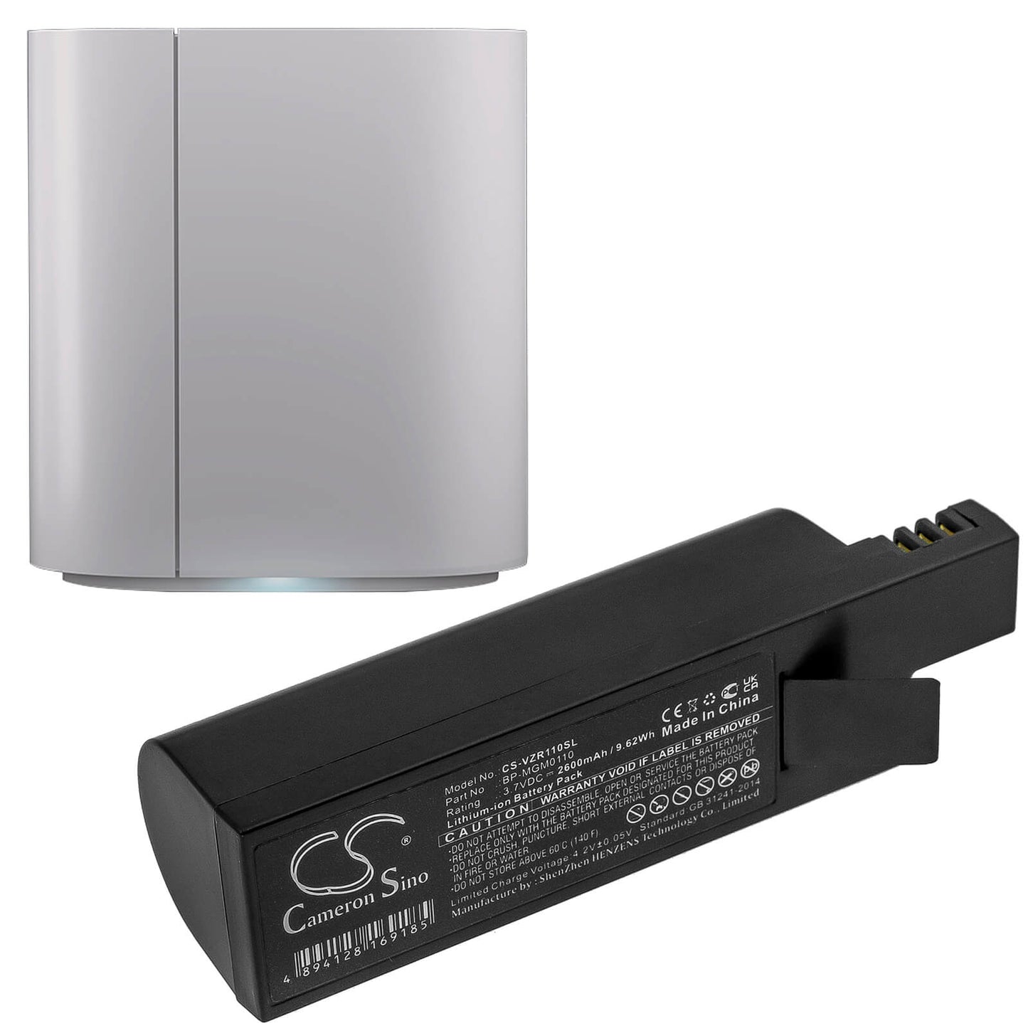 3.7V, 2600mAh, Li-ion Battery fits Verizon, Smarthub Router, 9.62Wh