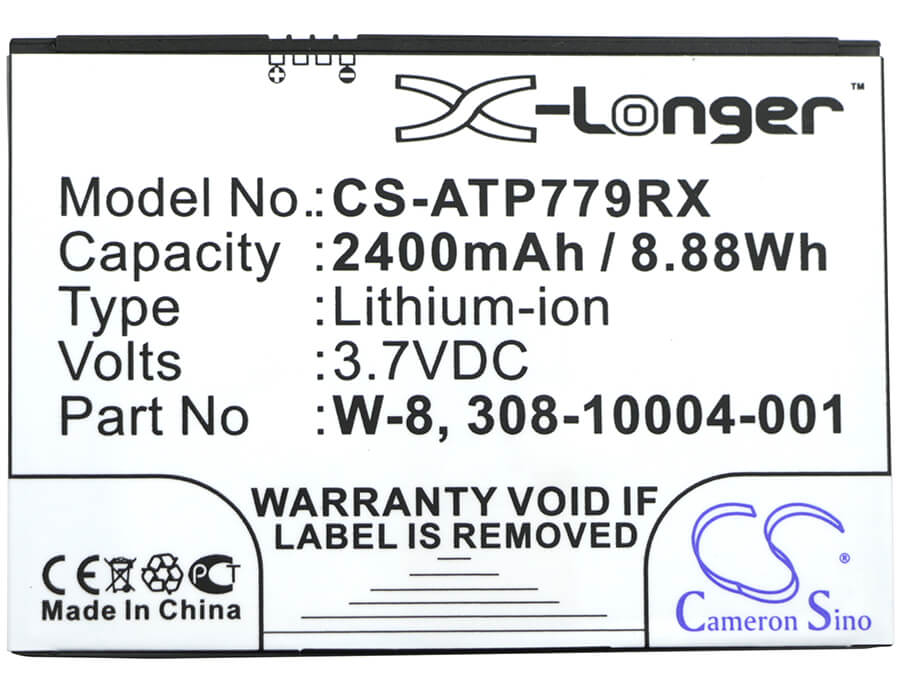 3.7V, 2400mAh, Li-ion Battery fits Netgear, Ac779s, Ac790s, 8.88Wh