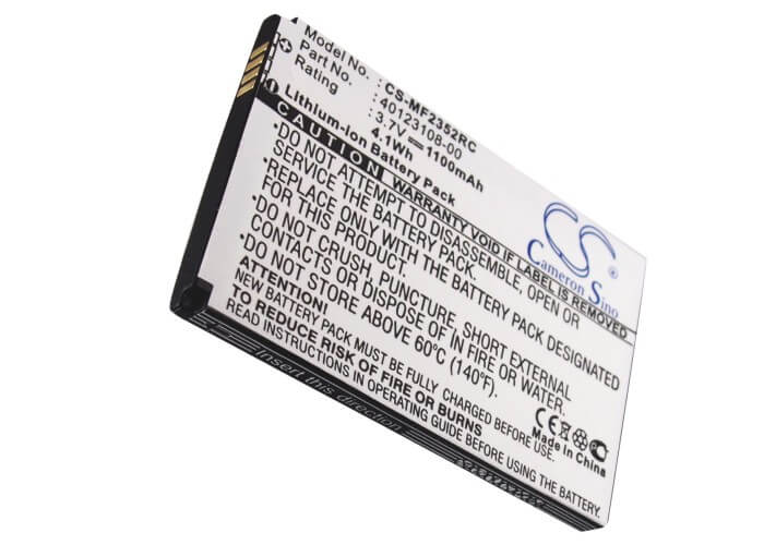 3.7V, 1100mAh, Li-ion Battery fits Rogers, Rocket Mobile Hotspot, 4.07Wh