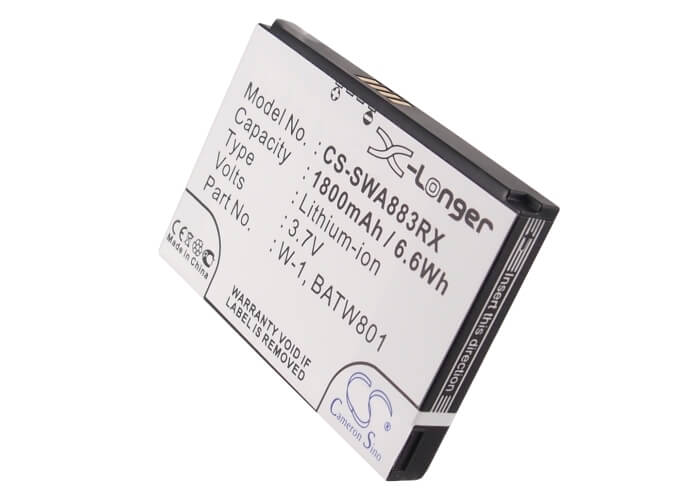 3.7V, 1800mAh, Li-ion Battery fits Sierra Wireless, Aircard 753s, Aircard 754s, 6.66Wh