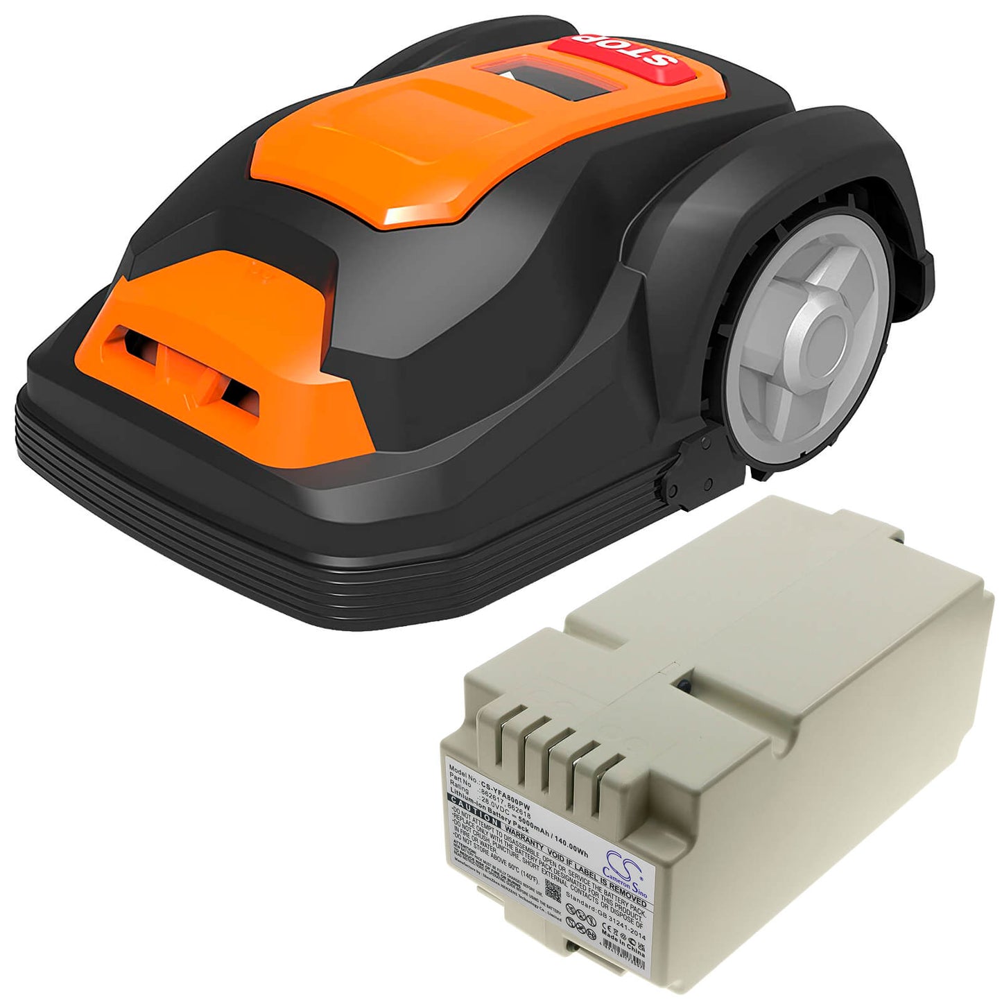 28.0V, 5000mAh, Li-ion Battery fits Ferrex, R800 Easy+, 140Wh