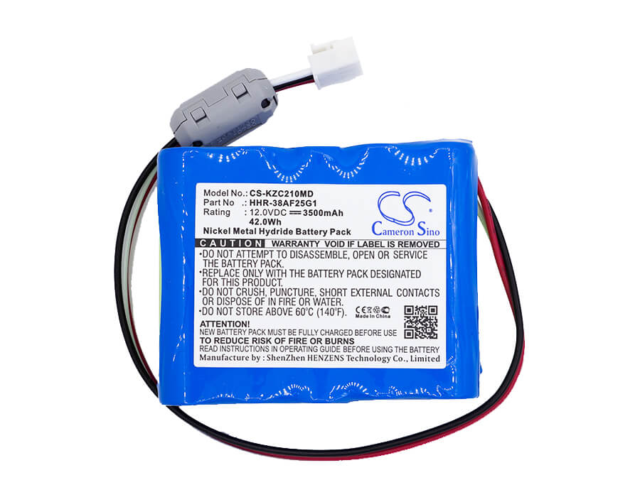 12.0V, 3500mAh, Ni-MH Battery fits Kenz Cardico, Cardico 1210, Cardico 1210c, 42Wh