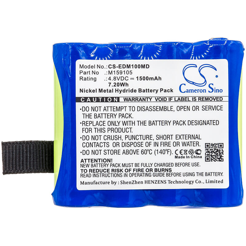 4.8V, 1500mAh, Ni-MH Battery fits Edan, Cs-01, H100, 7.2Wh