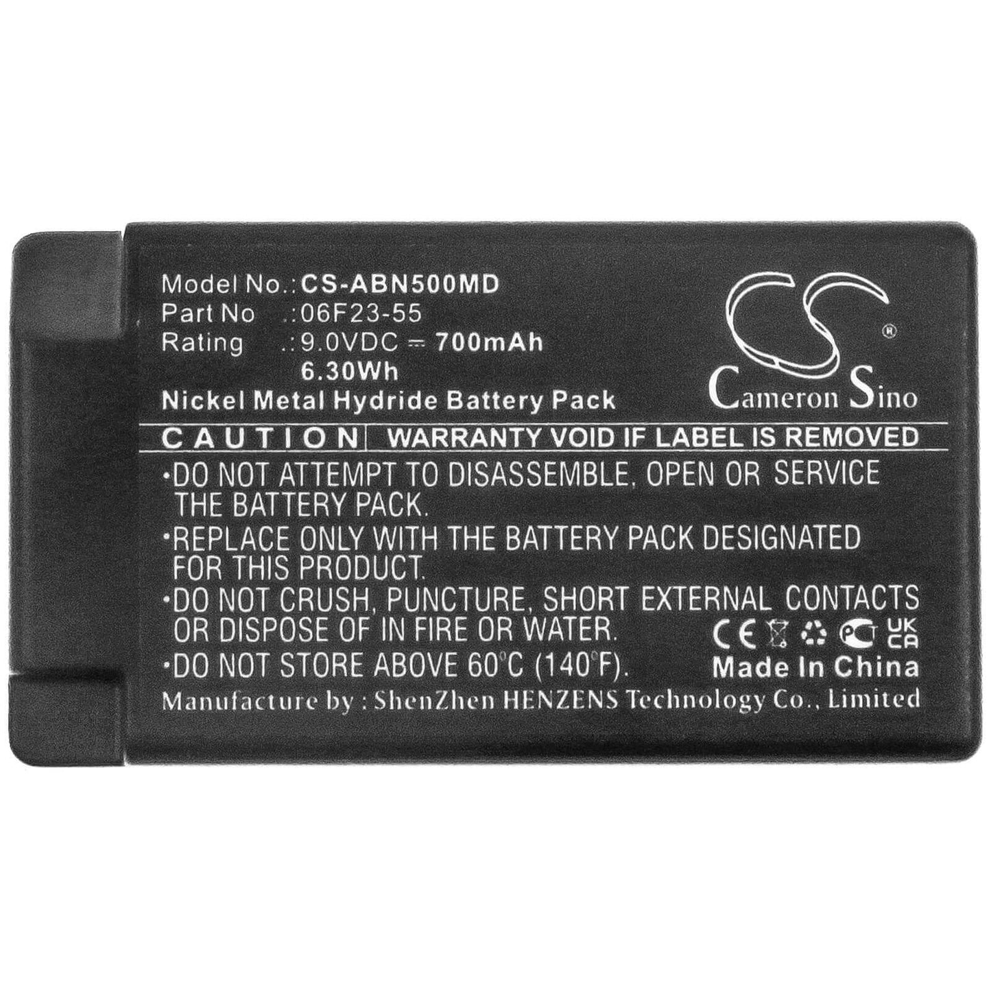 9.0V, 700mAh, Ni-MH Battery fits Abbott, An-500, I-stat 1, 6.3Wh
