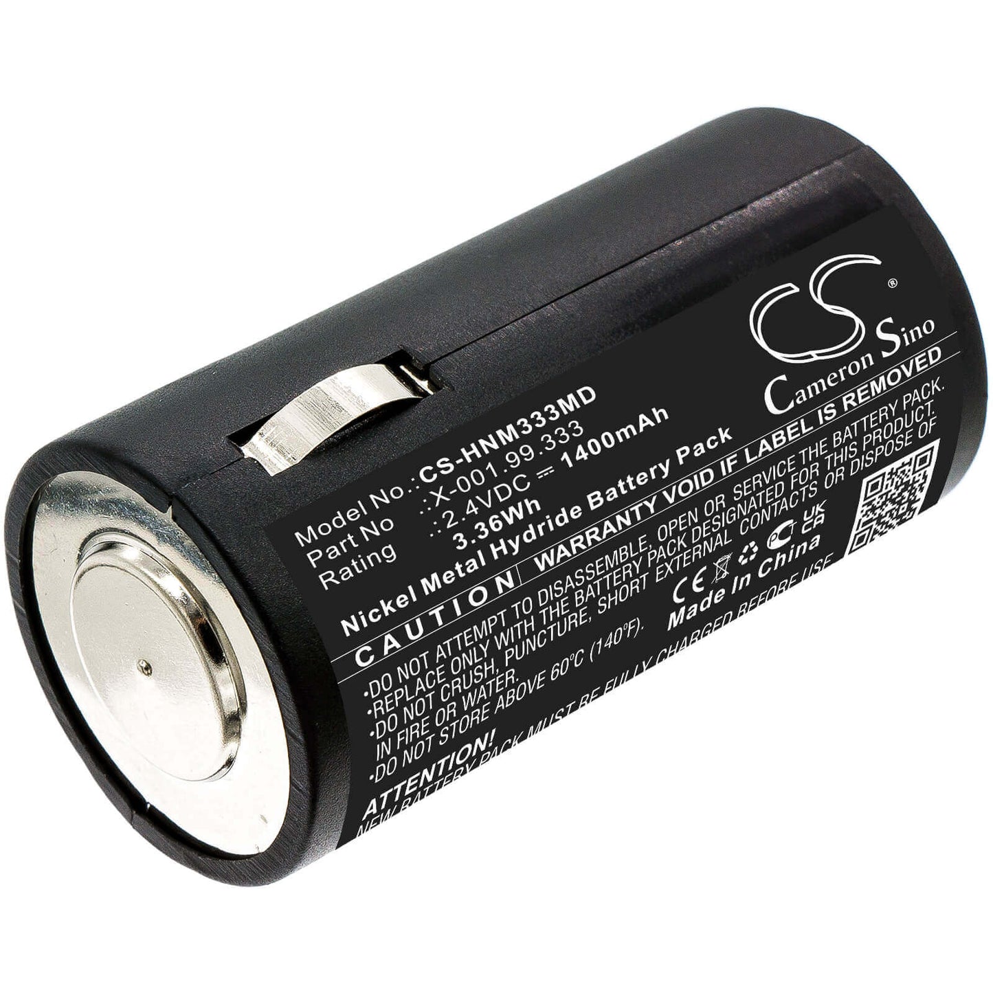 2.4V, 1400mAh, Ni-MH Battery fits Heine, Old S2z Handles, 3.36Wh