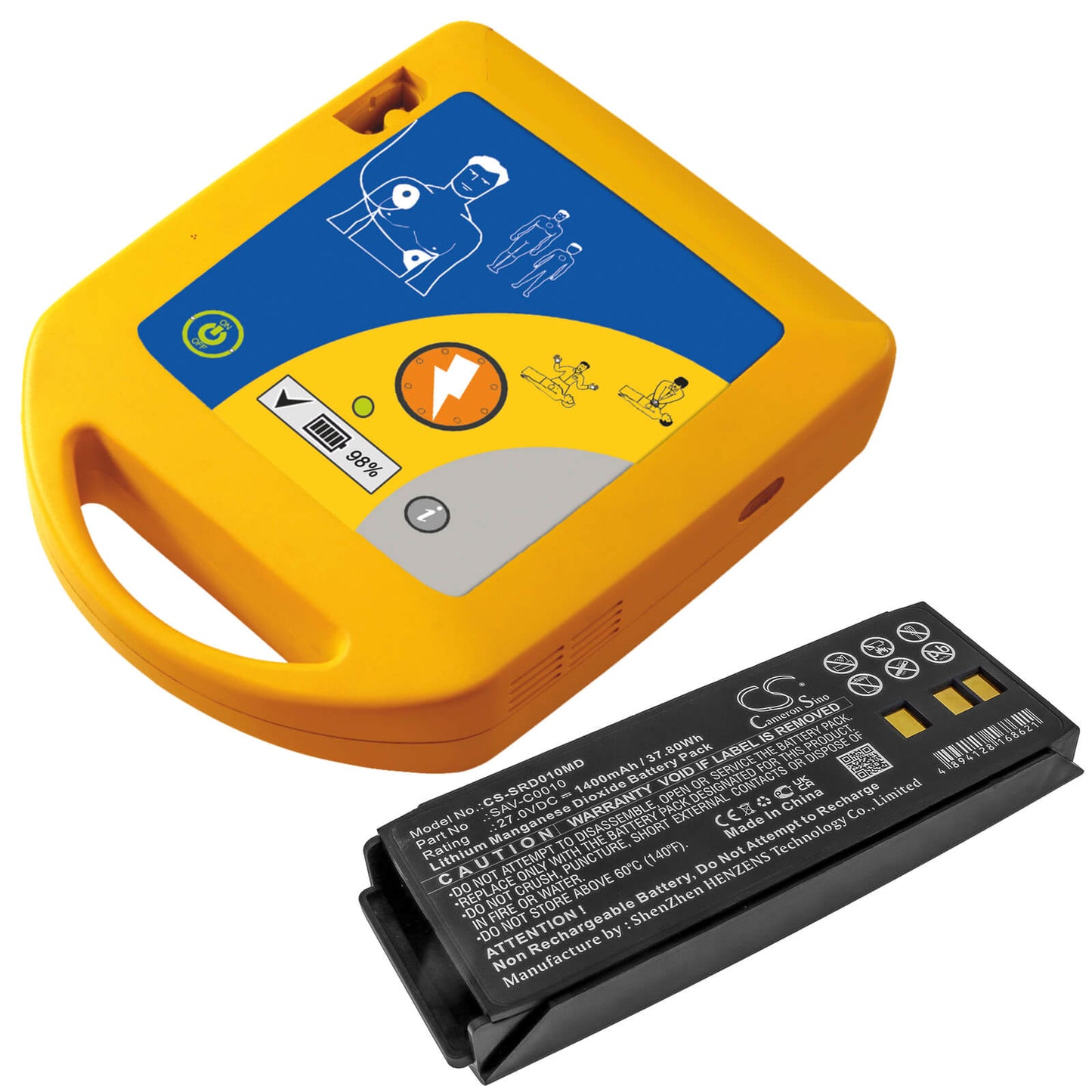 27.0V, 1400mAh, Li-MnO2 Battery fits Saverone, Automatic, D, 37.8Wh