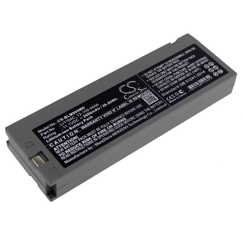 11.1V, 2600mAh, Li-ion Battery fits Bionics, Bpm-770, 28.86Wh