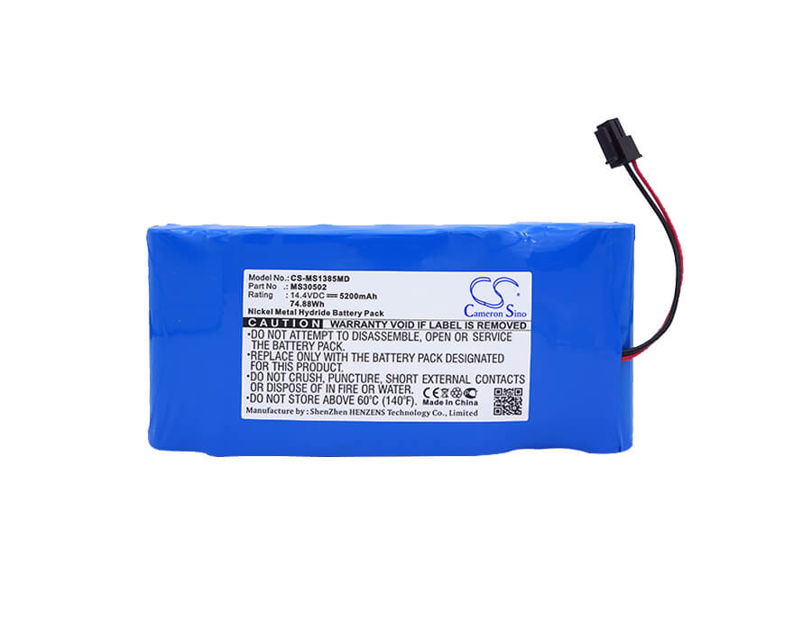 14.4V, 5200mAh, Li-ion Battery fits Drager, Drager Infinity Monitor Gamma, Infinity Monitor Gamma Xl, 74.88Wh