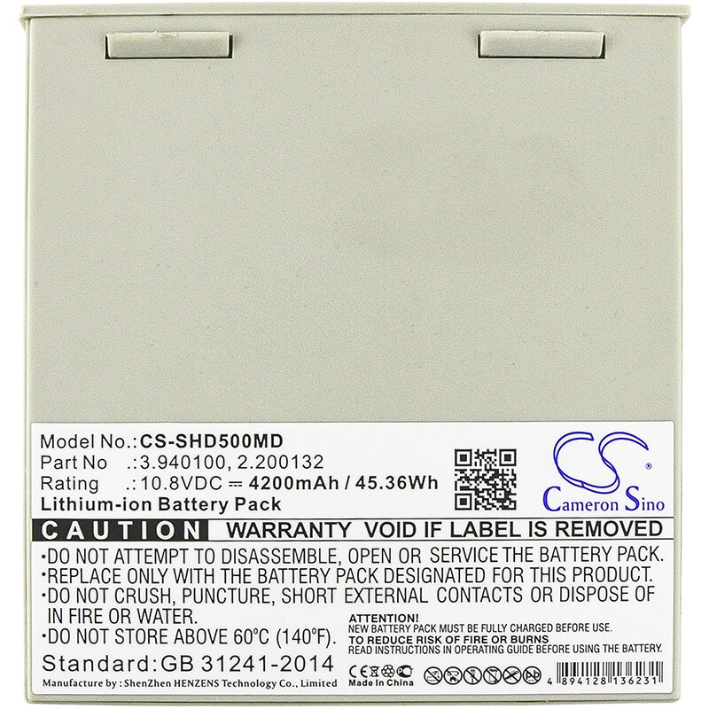 10.8V, 4200mAh, Li-ion Battery fits Schiller, Aplci, Aplcii, 45.36Wh