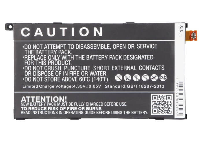 3.8V, 2300mAh, Li-Polymer Battery fits Sony Ericsson, Amami, Amami Maki, 8.74Wh