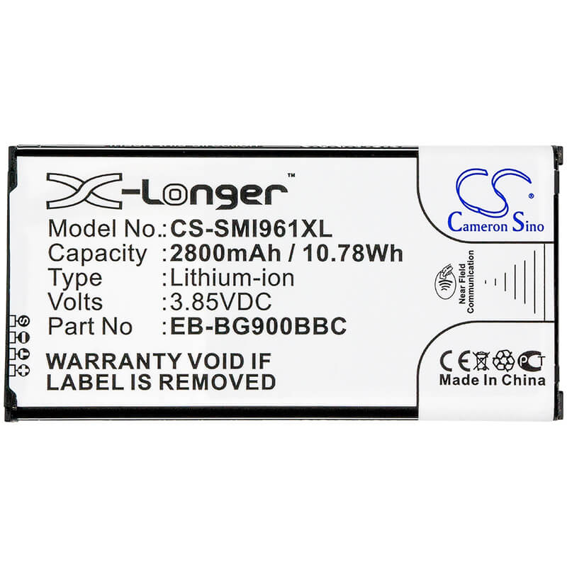 CS-SMI961XL, Mobile, Smartphone 3.85V, 2800mAh, Li-ion Battery fits Samsung, Galaxy Round, Galaxy Round Lte, 10.78Wh