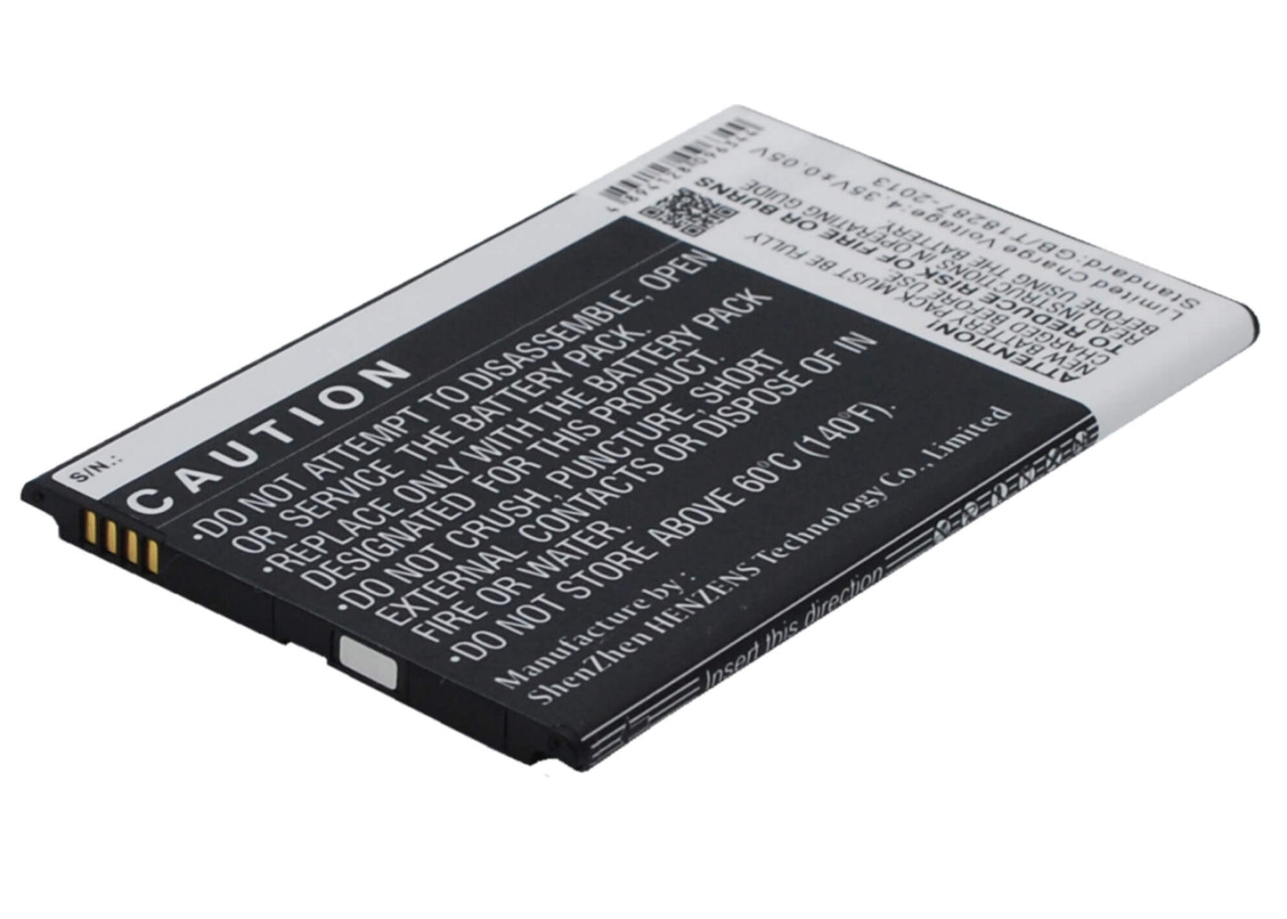 3.8V, 2100mAh, Li-ion Battery fits Blackberry, Z5, 7.98Wh