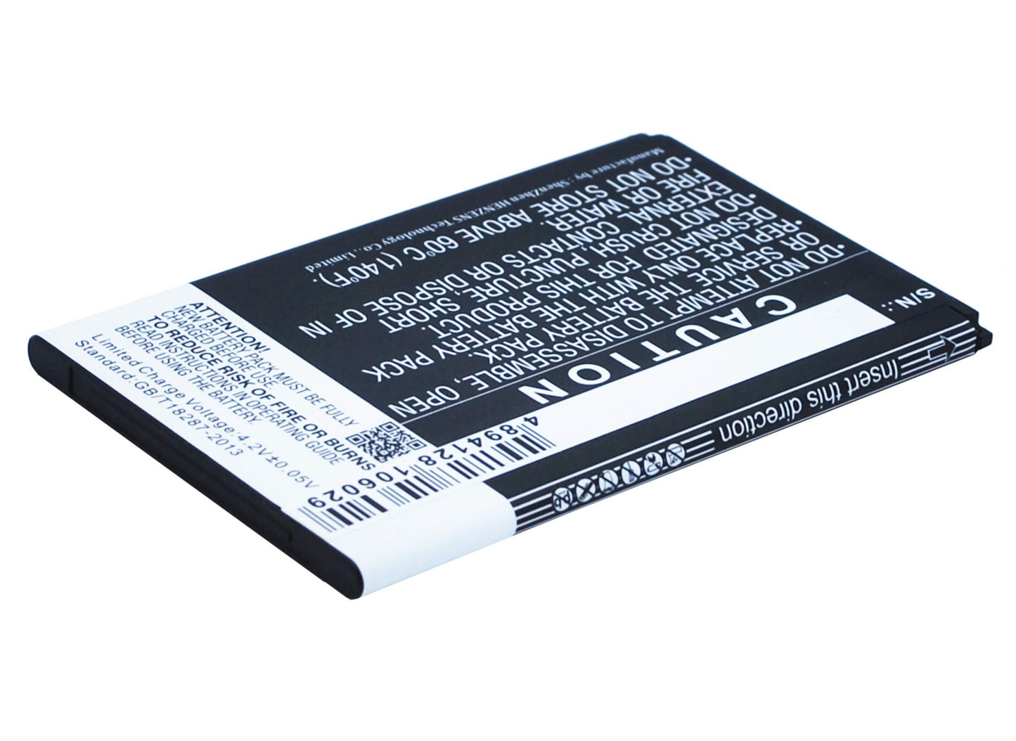 3.7V, 1800mAh, Li-ion Battery fits Blu, D030, D030l, 6.66Wh