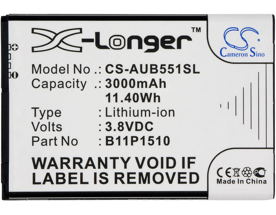 3.8V, 3000mAh, Li-ion Battery fits Asus, X013db, Zenfone Go Tv, 11.4Wh