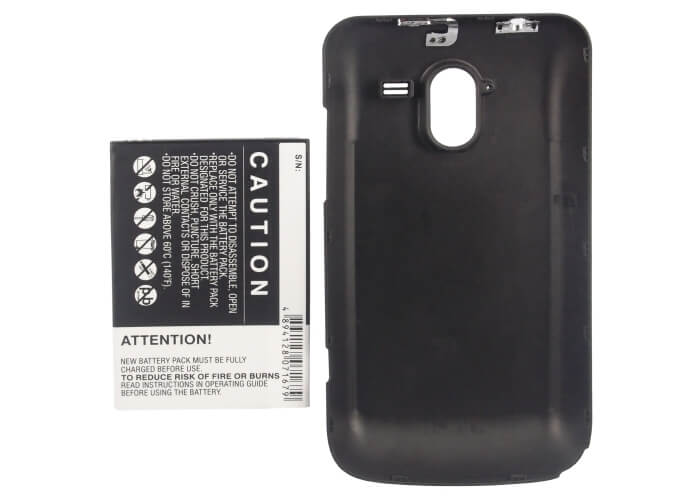 3.7V, 3600mAh, Li-ion Battery fits Zte, Avid 4g, N9120, 13.32Wh