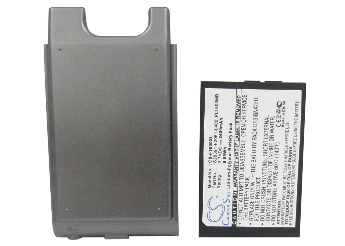 3.7V, 2400mAh, Li-Polymer Battery fits Fujitsu, Loox T800, Loox T810, 8.88Wh