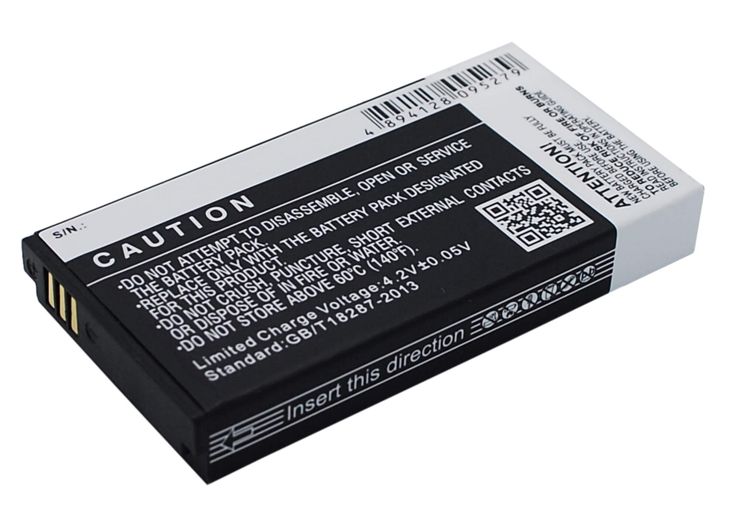 3.7V, 2500mAh, Li-ion Battery fits Kazam, Life R5, 9.25Wh