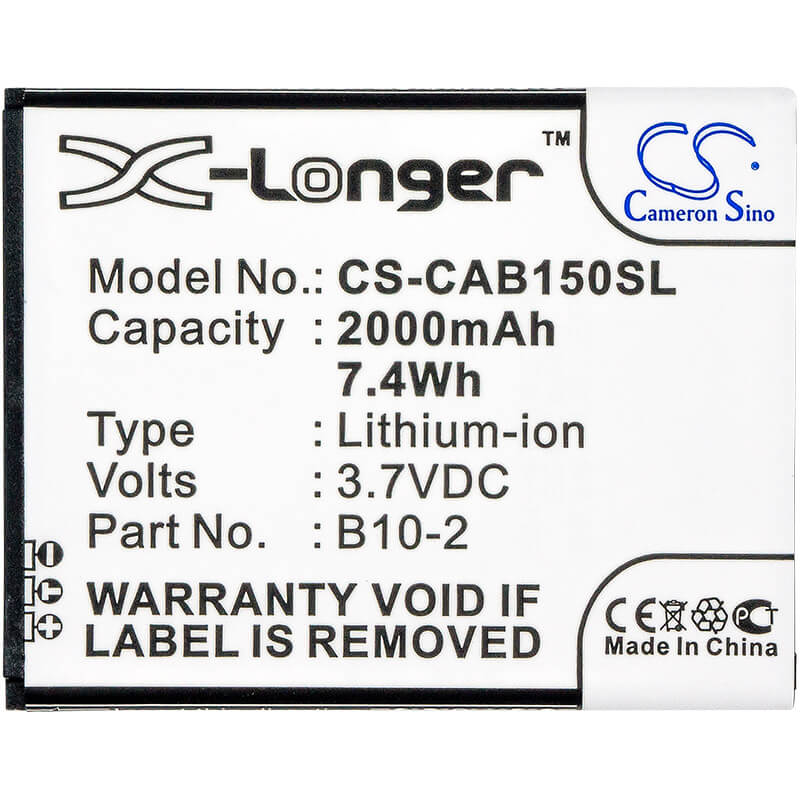 3.7V, 2000mAh, Li-ion Battery fits Cat, B15, B15q, 7.4Wh
