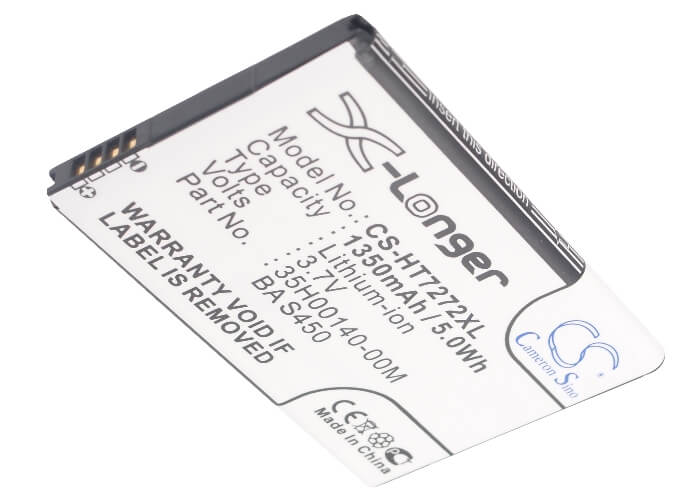 3.7V, 1350mAh, Li-ion Battery fits Htc, 7 Mozart, A315c, 4.995Wh