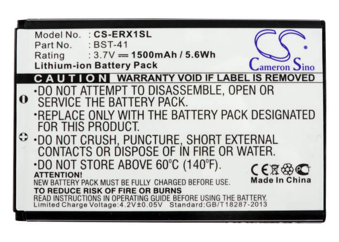 3.7V, 1500mAh, Li-ion Battery fits Ntt Docomo, Aso29038, Xperiatm, 5.55Wh