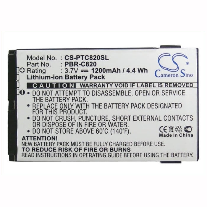 3.7V, 1200mAh, Li-ion Battery fits Pantech, C820, Matrix Pro, 4.44Wh