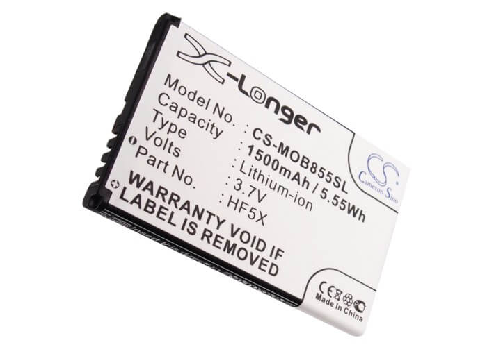 3.7V, 1500mAh, Li-ion Battery fits Motorola, Defy Mini, Mb835, 5.55Wh