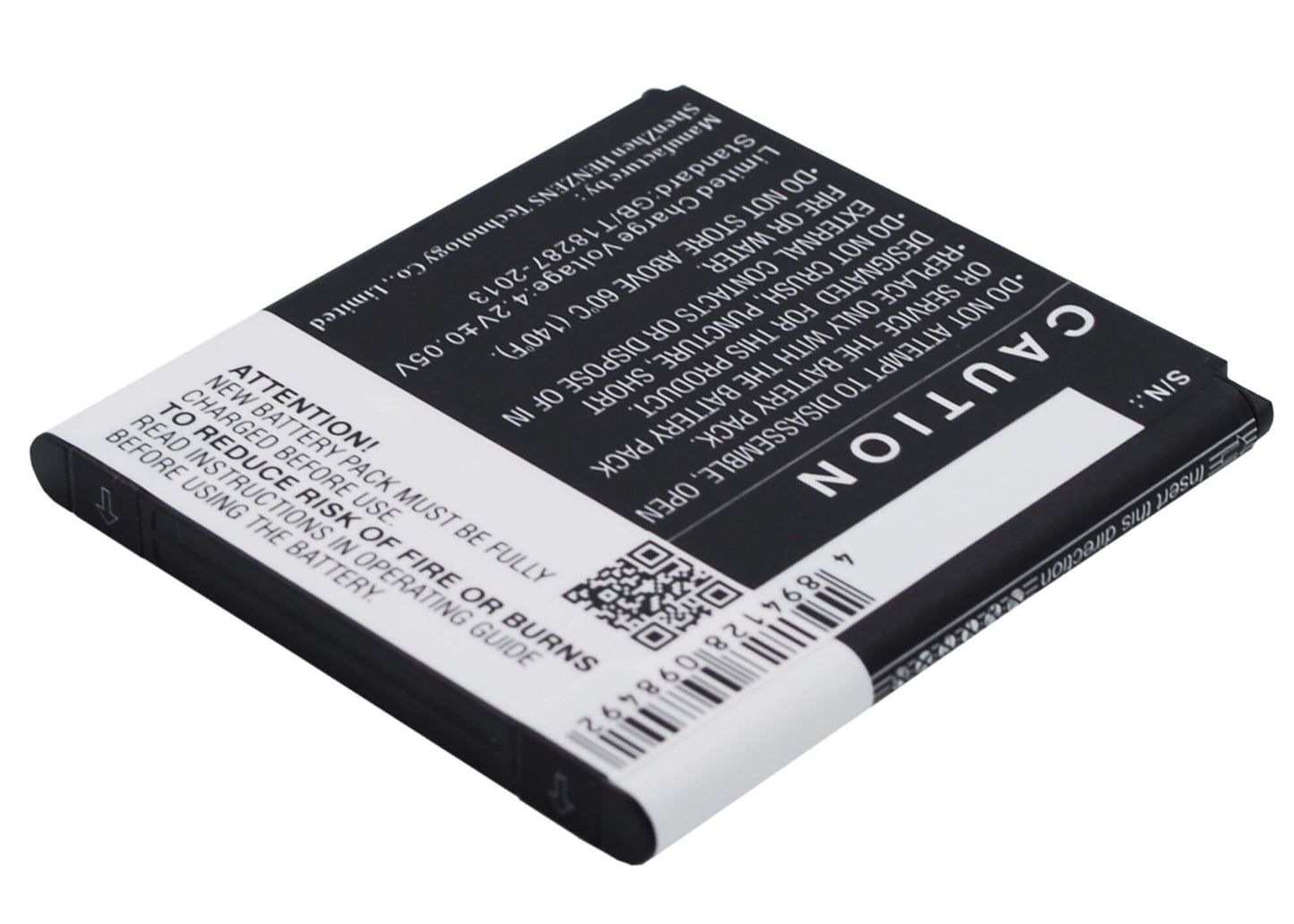 3.7V, 1800mAh, Li-ion Battery fits Wiko, Kite, 6.66Wh