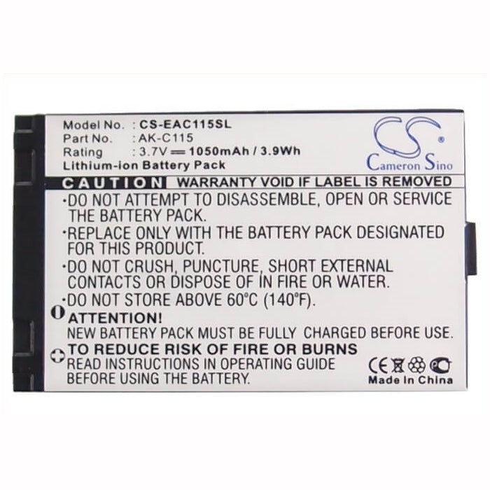 3.7V, 1050mAh, Li-ion Battery fits Emporia, Telme C100, Telme C115, 3.885Wh