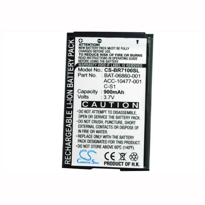 3.7V, 900mAh, Li-ion Battery fits Blackberry, 7100, 7100g, 3.33Wh