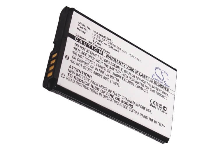 3.7V, 1000mAh, Li-ion Battery fits Blackberry, 8700, 8700c, 3.7Wh
