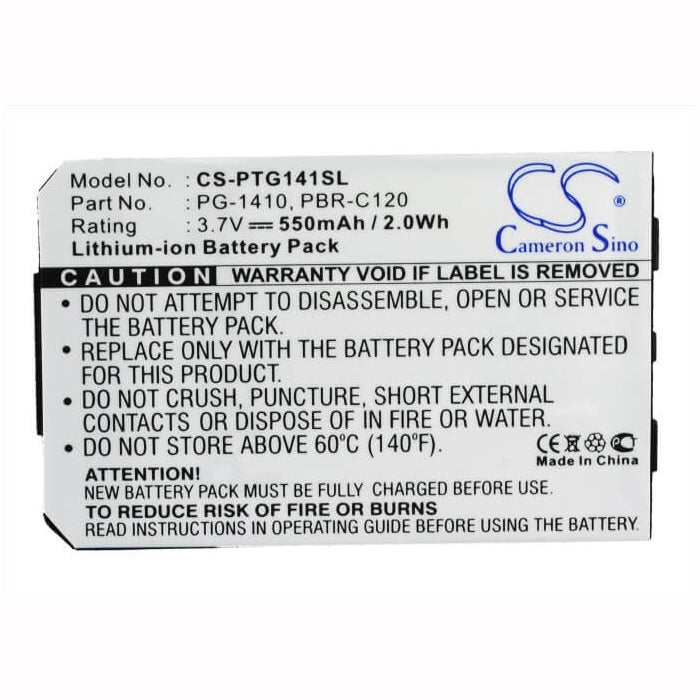 3.7V, 550mAh, Li-ion Battery fits Pantech, C120, Pg-1410, 2.035Wh
