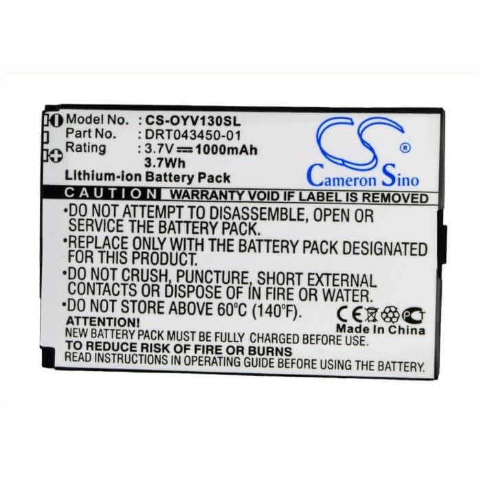 3.7V, 1000mAh, Li-ion Battery fits Olympia, Vox, 3.7Wh