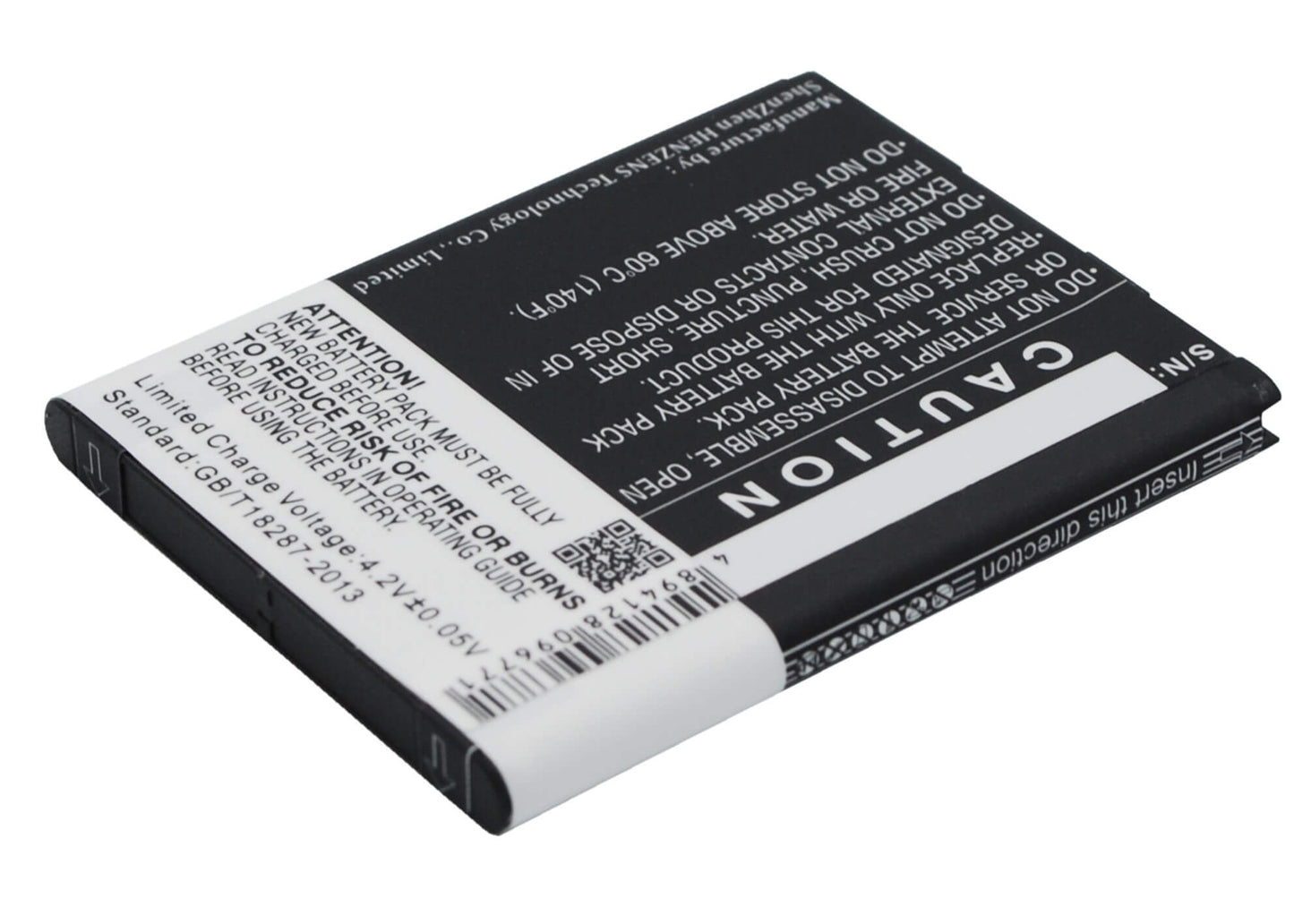 3.7V, 1300mAh, Li-ion Battery fits Htc, A320e, Desire 200, 4.81Wh