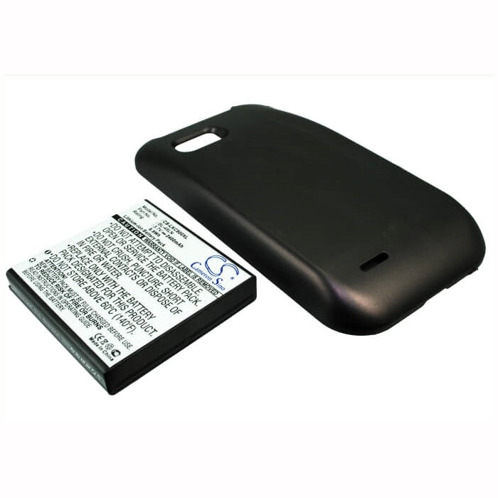 3.7V, 2400mAh, Li-ion Battery fits Lg, Gray C800, Mytouch Q, 8.88Wh