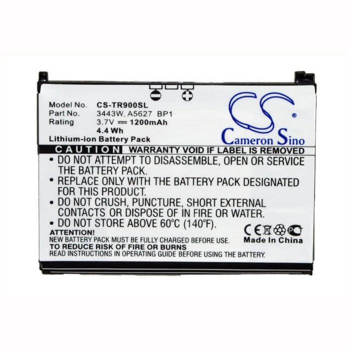 3.7V, 1200mAh, Li-ion Battery fits Palm, Pre, Pre 2, 4.44Wh