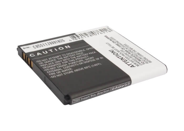 3.7V, 1650mAh, Li-ion Battery fits Alcatel, One Touch 6010, One Touch 6010d, 6.105Wh