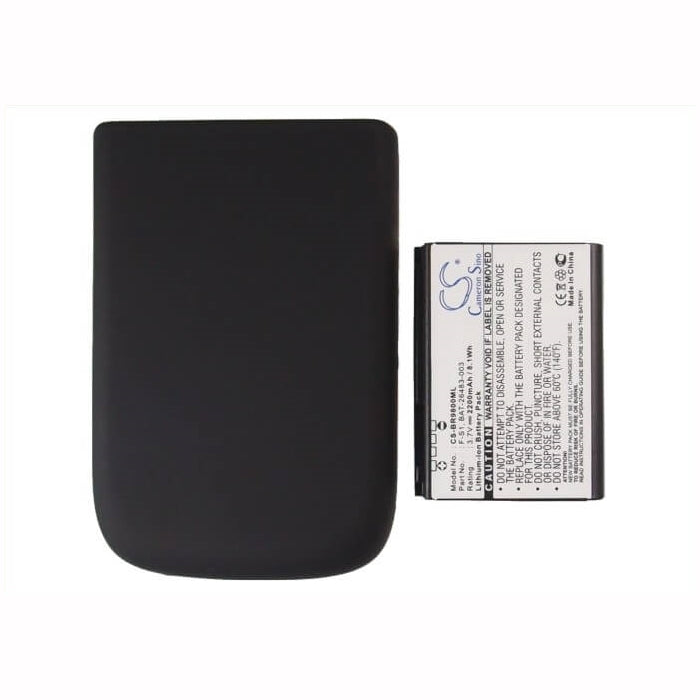 3.7V, 2200mAh, Li-ion Battery fits Blackberry, Torch, Torch 9800, 8.14Wh