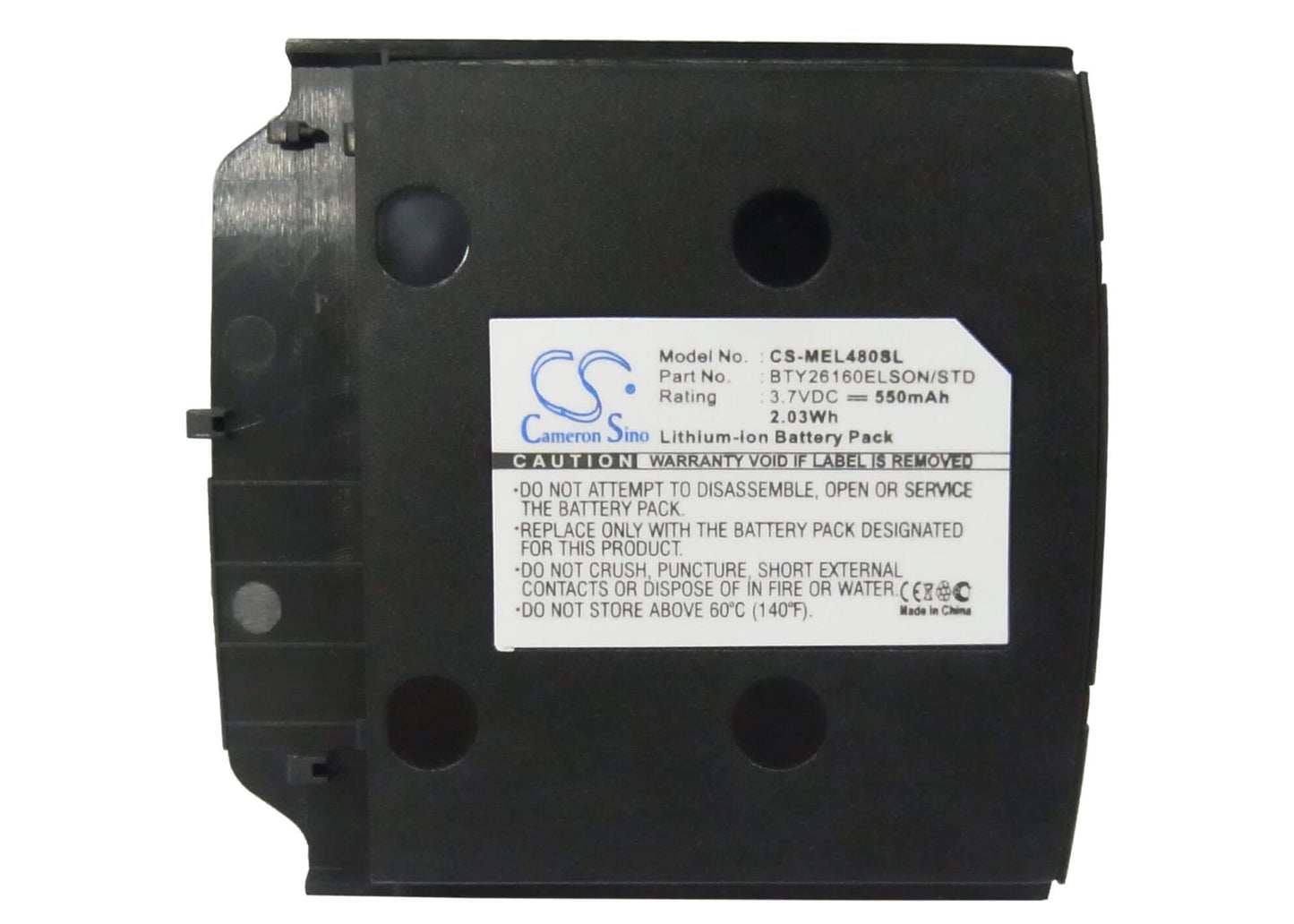 3.7V, 550mAh, Li-ion Battery fits Emporia, Elson El480, 2.035Wh