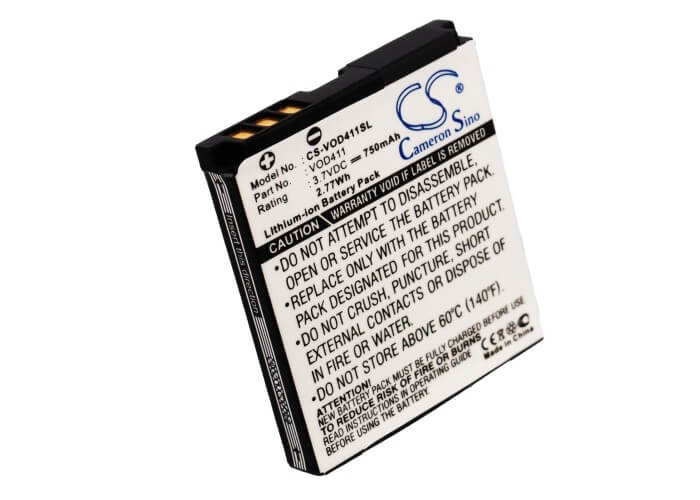 3.7V, 750mAh, Li-ion Battery fits Vodafone, 411, Vf411, 2.775Wh