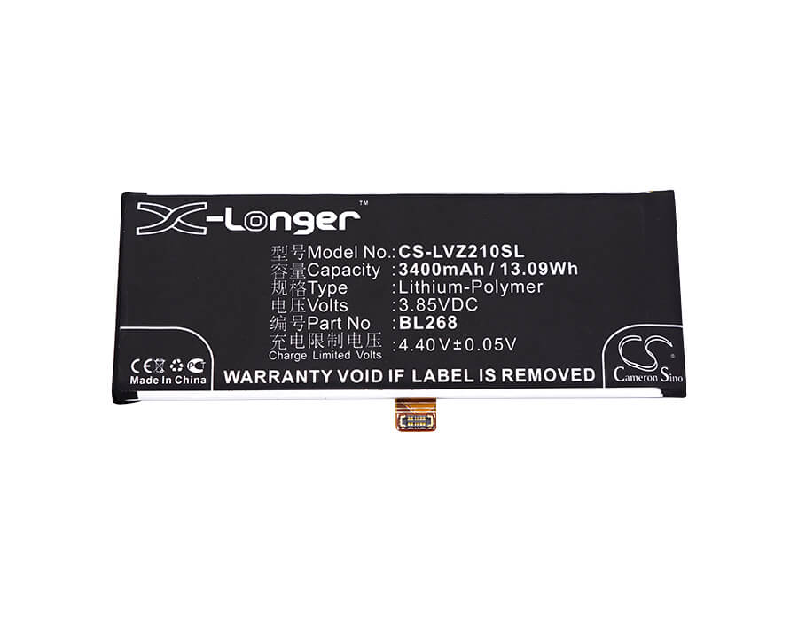 3.85V, 3400mAh, Li-Polymer Battery fits Lenovo, Z2 Rio 2016 Edition, Z2131, 13.09Wh