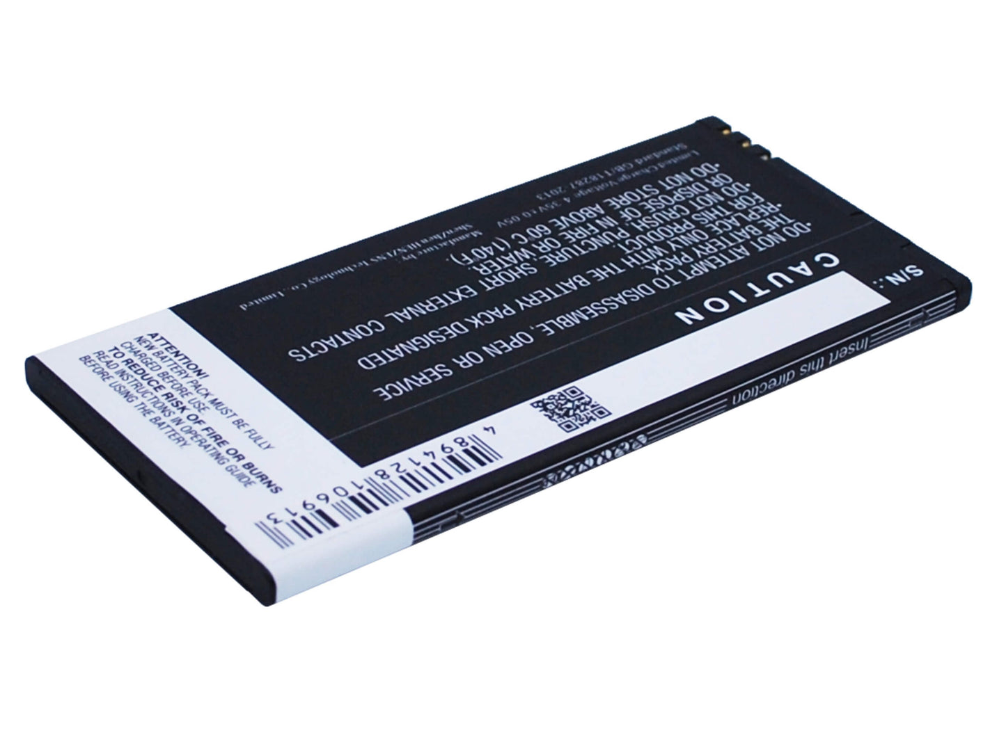 3.8V, 3000mAh, Li-Polymer Battery fits Nokia, Bv-t4b, 11.4Wh
