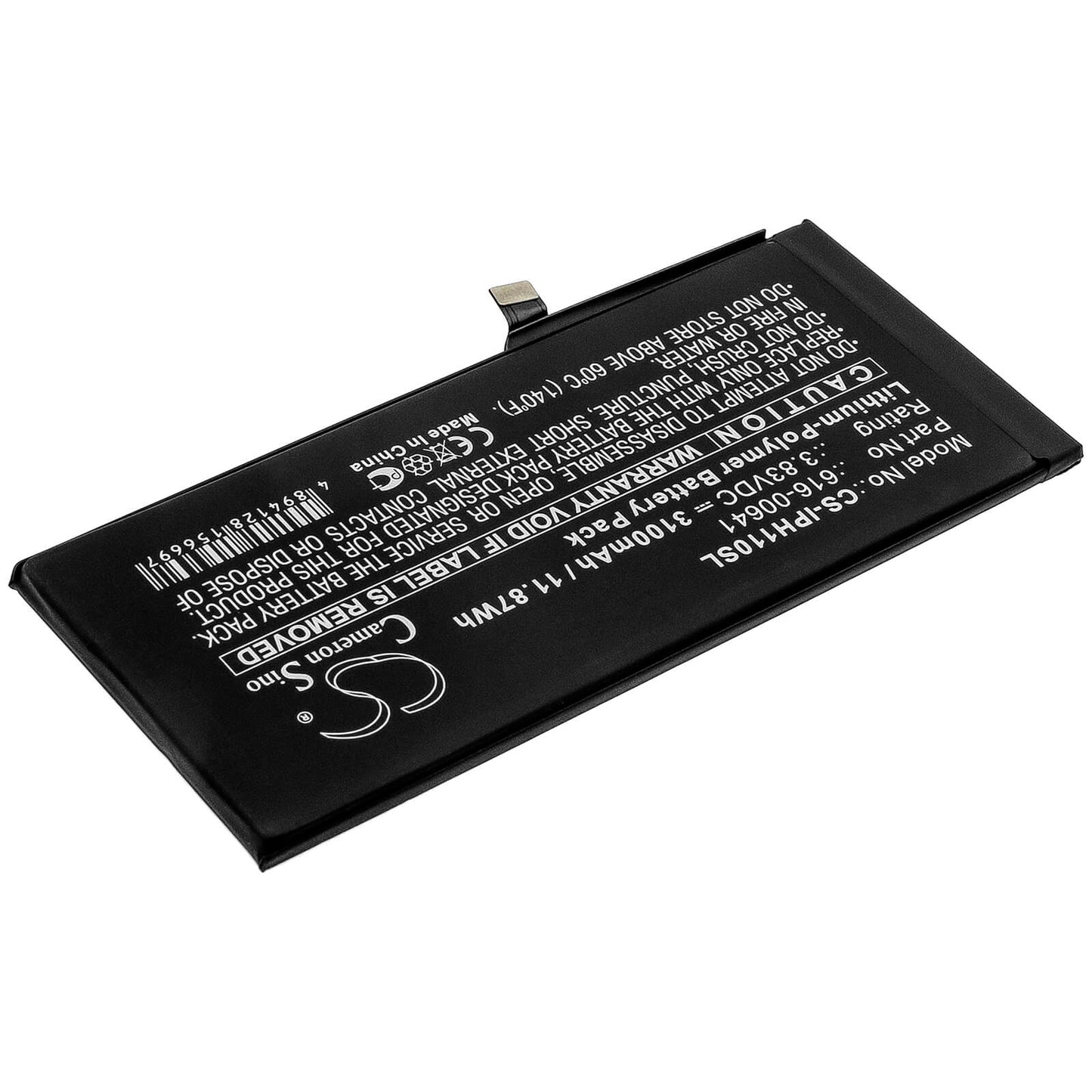 3.83V, 3100mAh, Li-Polymer Battery fits Apple, A2111, A2221, 11.873Wh