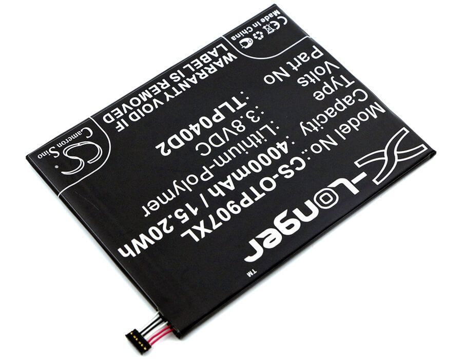 3.8V, 4000mAh, Li-Polymer Battery fits Alcatel, 9007t, One Touch Pixi 3 7, 15.2Wh