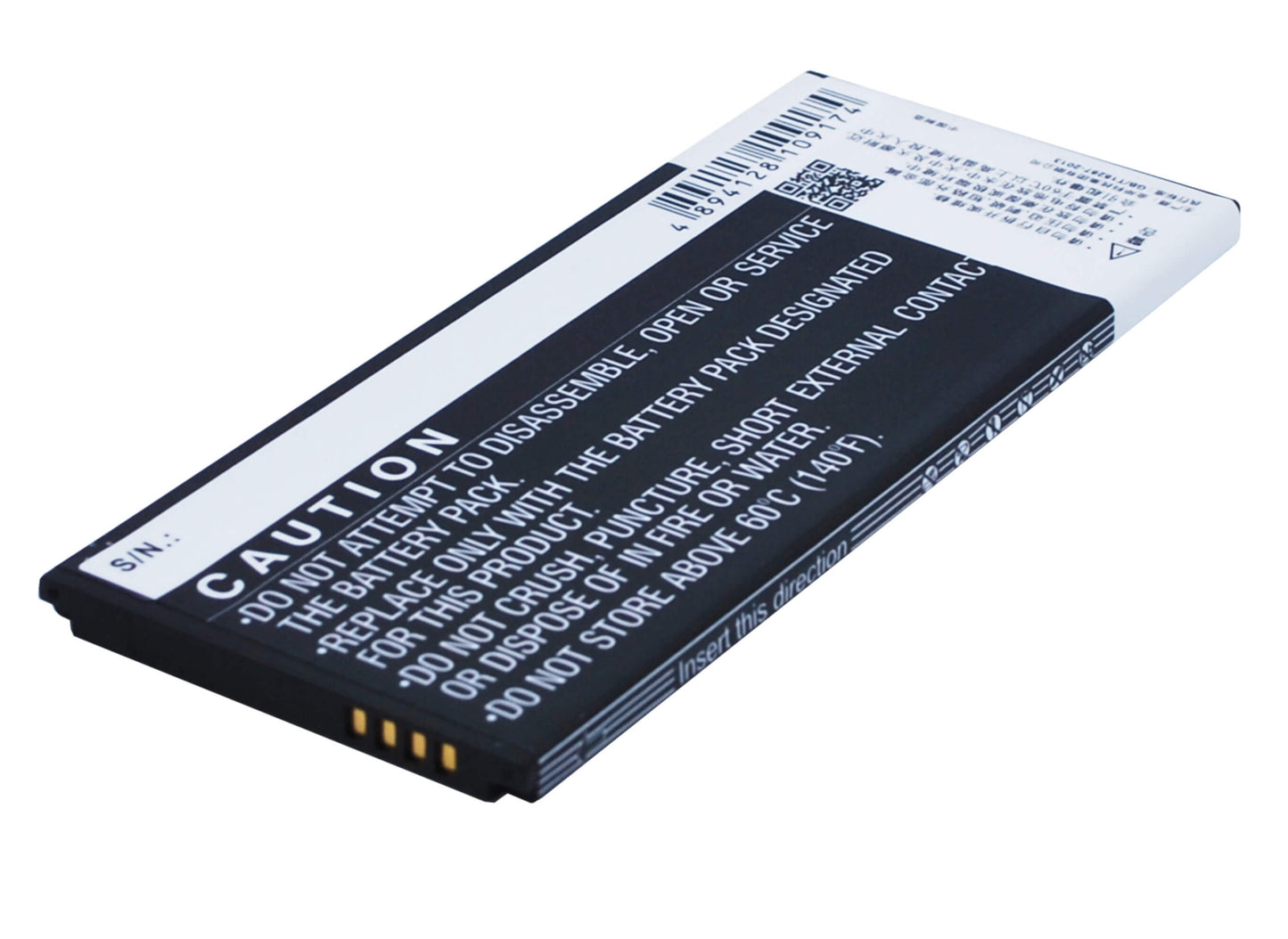 3.8V, 2580mAh, Li-Polymer Battery fits Huawei, Ascend Y5 2, Ascend Y5ii 3g, 9.804Wh