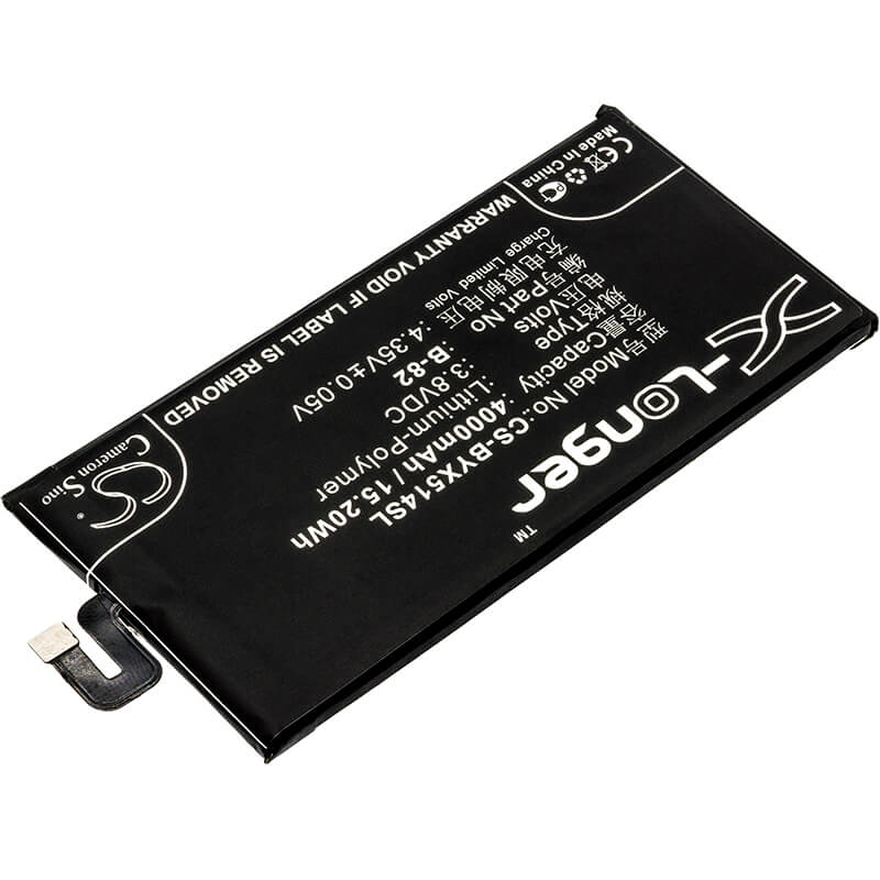 3.8V, 4000mAh, Li-Polymer Battery fits Vivo, X5 Max S, X5max S, 15.2Wh