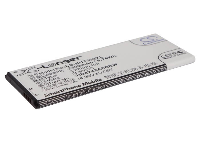 3.8V, 2300mAh, Li-ion Battery fits Huawei, Ascend G730, Ascend G730-l, 8.74Wh